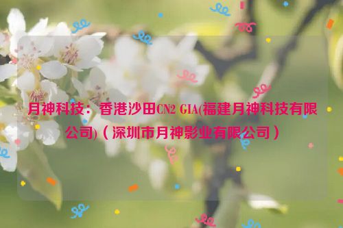 月神科技：香港沙田CN2 GIA(福建月神科技有限公司)（深圳市月神影业有限公司）