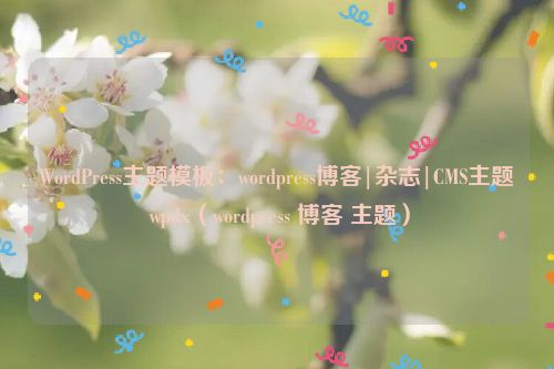 WordPress主题模板：wordpress博客|杂志|CMS主题 wpdx（wordpress 博客 主题）