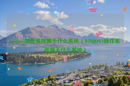 windows操作系统属于什么系统（WINDOWS操作系统属于什么系统）