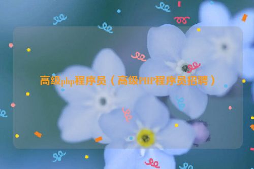 高级php程序员（高级PHP程序员招聘）