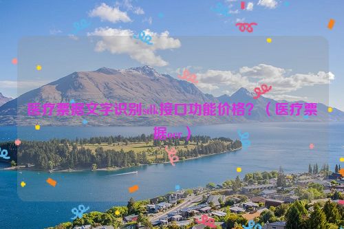 医疗票据文字识别sdk接口功能价格？（医疗票据ocr）